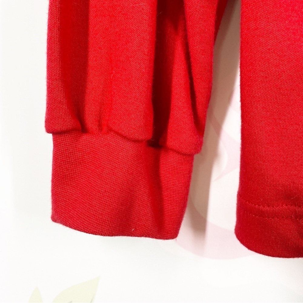 ACME Clothing Looney Tunes Embroidered Red Turtleneck Oversized Shirt XL - Picture 6 of 8